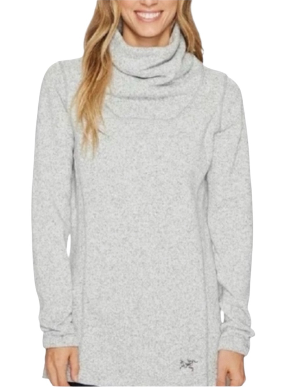 Arc'teryx Black Desira Cowl Turtleneck
Sweater Tunic Birch White/Grey Size Small